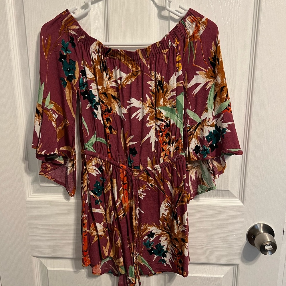 Express off the shoulder romper, XS